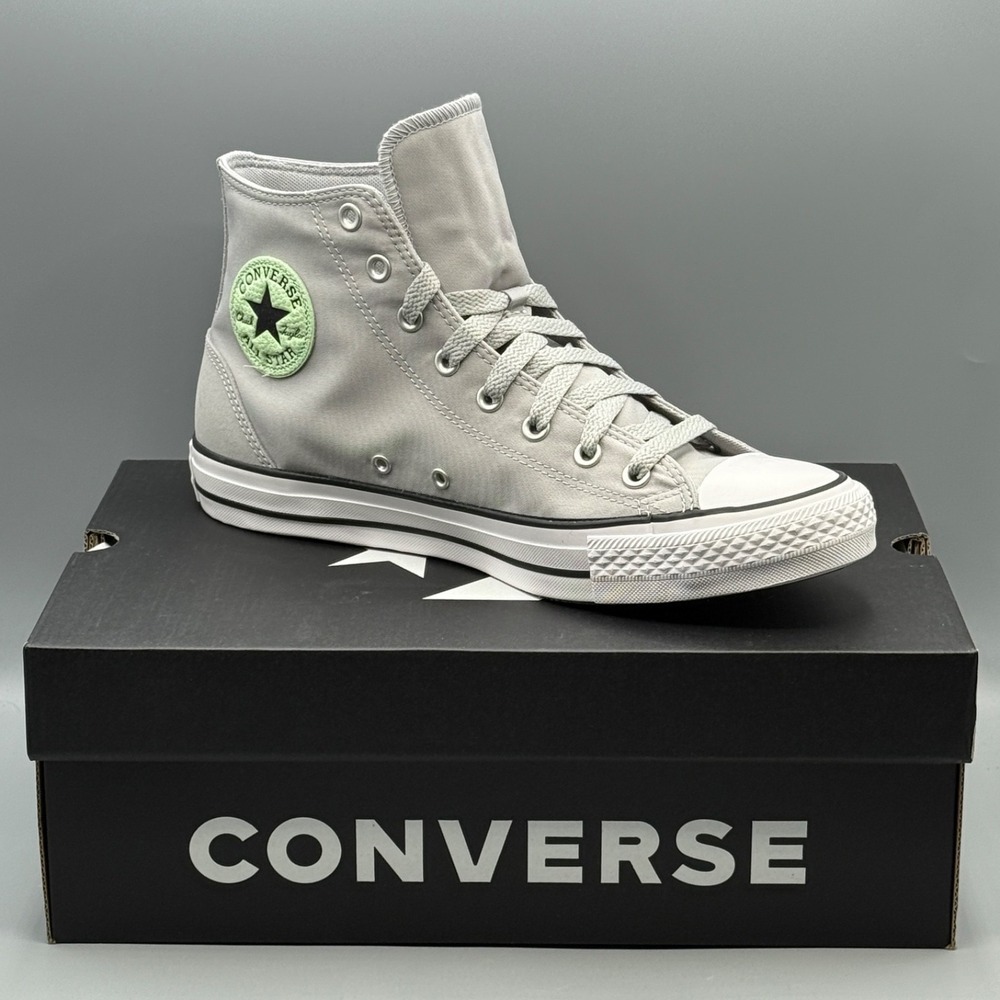 Converse Men's 6 Sneakers Grey Sour Glow Polyester Suede Hi Women's 8 A10497F
